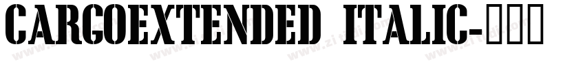 CargoExtended Italic字体转换